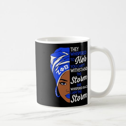 Zeta Phi Beta Sorority Black Women Pride Melanin A Kaffeetasse (Rechts)