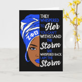 Zeta Phi Beta Sorority Black Women Pride Melanin A Karte (Gelbe Blume)