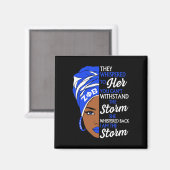 Zeta Phi Beta Sorority Black Women Pride Melanin A Magnet (Vorderseite/Rückseite)
