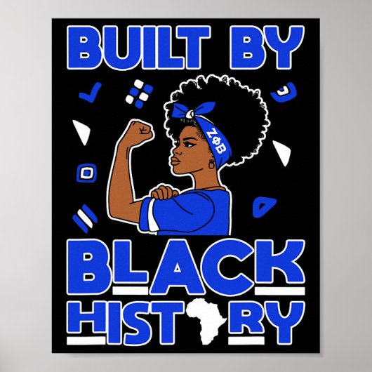 Zeta Phi Beta Studentinnenverbindung Black Queen P Poster (Vorne)