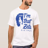 Zeta Phi Beta Studentinnenverbindung Sisterhood T-Shirt (Vorderseite)