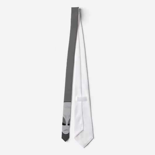 Zeta Reticulan Alien Krawatte (Rückseite)