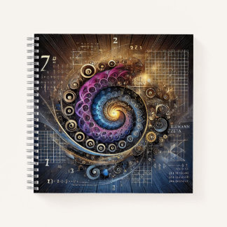 Zeta & Spiral Mathematik Notizblock