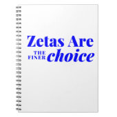 Zetas sind das ideale Notebook Notizblock (Vorderseite)