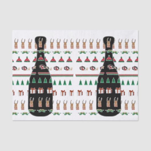 Zettel für Geschenke Umhüllung Mutter, Vater, Fami Seidenpapier (Vorderseite)