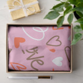 Zettel für Herz-Liebe-Skripte Seidenpapier (Geschenk)