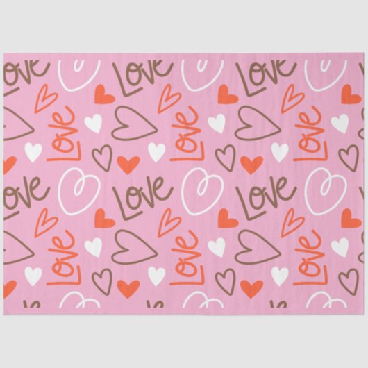 Zettel für Herz-Liebe-Skripte Seidenpapier (Vorderseite)