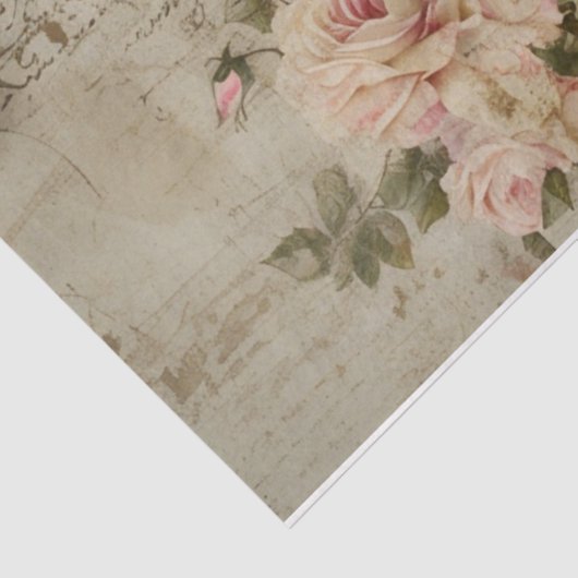 Zettel für Skripte und Rose Seidenpapier (Ausschnitt)