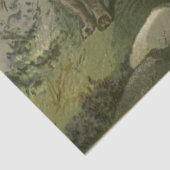 Zettel für Vintage Terrier Seidenpapier (Detail)