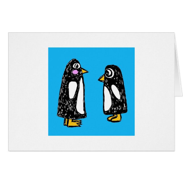 Zettel und Chat die Penguins (Vorderseite (Horizontal))