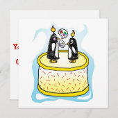 Zettel-und Chat-Geburtstags-Einladungen Einladung (Vorne/Hinten)