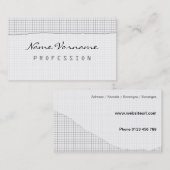 Zettel Visitenkarte (Vorne/Hinten)