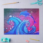Zettel zur Graffiti City Wall Seidenpapier (Basteln)