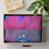 Zettel zur Graffiti City Wall Seidenpapier (Geschenk)