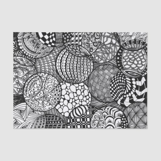 Zettelpapier für gezogene Designs Seidenpapier (Vorderseite)