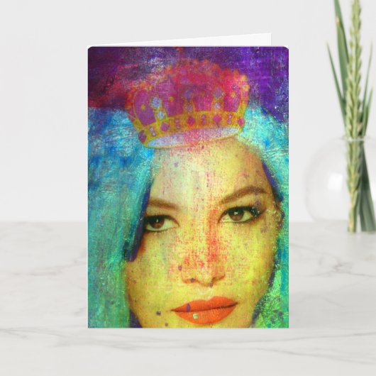 Zetti Girl, Geburtstag Karte (Vorderseite)