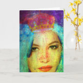 Zetti Girl, Geburtstag Karte (Gelbe Blume)