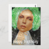 Zetti Woman Collage Happy Birthday Postkarte (Vorne/Hinten)
