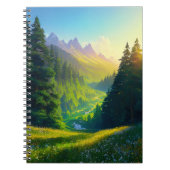 Zeuge des Splendors des Kiefernsonnenaufgangs Notizblock (Vorderseite)