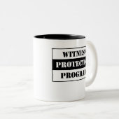 Zeuge-Schutz Zweifarbige Tasse (VorderseiteRechts)