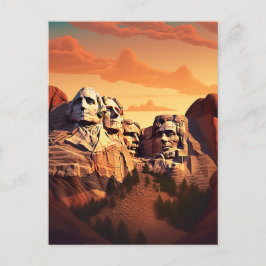 Zeuge von Mount Rushmore's Grandeur #12 Postkarte