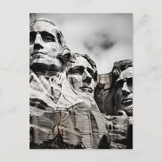 Zeuge von Mount Rushmore's Grandeur #14 Postkarte (Vorderseite)