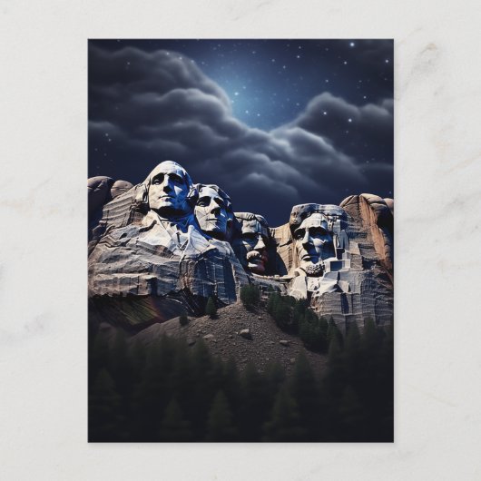 Zeuge von Mount Rushmore's Grandeur #3 Postkarte (Vorderseite)