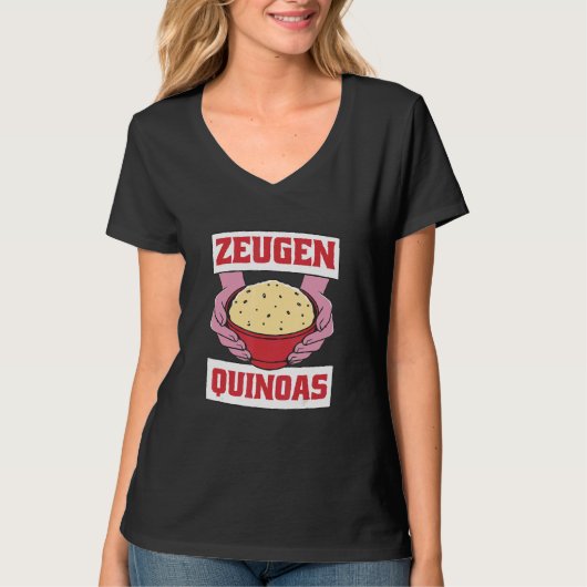 Zeugen Quinoas Vegane Bio Quinoa Gastro T-Shirt (Vorderseite)