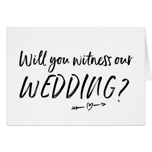 Zeugen Sie unsere Hochzeitskarte (Vorderseite (Horizontal))