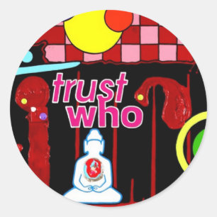 "Zeugenaussage" Runder Aufkleber