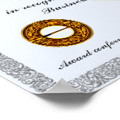 Zeugnis für das Foto des Fachkurses Poster (Ecke)