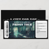 Zeugnis über das Geschenk des Gefängnisses Einladung (Vorne/Hinten)