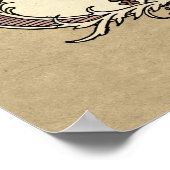 Zeugnis über die Hochzeit Poster (Ecke)