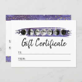 Zeugnisausweis für Mondmonde in Aquarellfarben Einladung