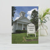 Zeugnisse der Weymouth Community Church Dankeskarte (Stehend Vorderseite)