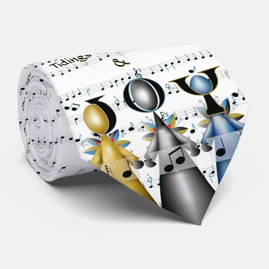 Zeugnisse des Komforts und fröhliche Weihnachtslie Krawatte (Gerollt)