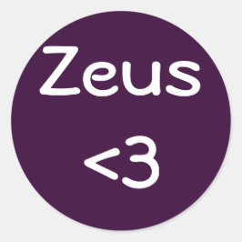 Zeus <3 Aufkleber