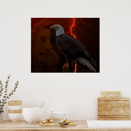 Zeus Adler Poster (Küche)