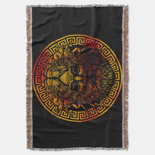 Zeus alte Schildkunst Decke (Vorderseite Vertikal)