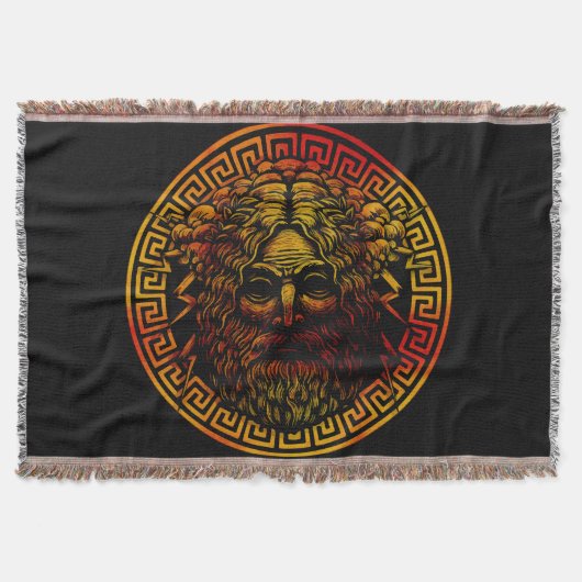 Zeus' antiker Schild Kunstprint Decke (Vorderseite)