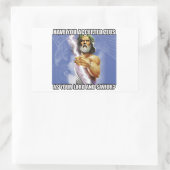 Zeus-Aufkleber Rechteckiger Aufkleber (Tasche)