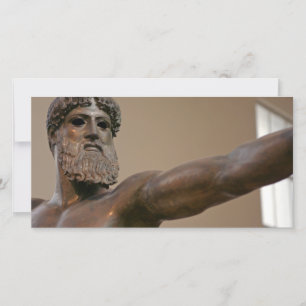 Zeus-Bronzestatue in Athen, Griechenland