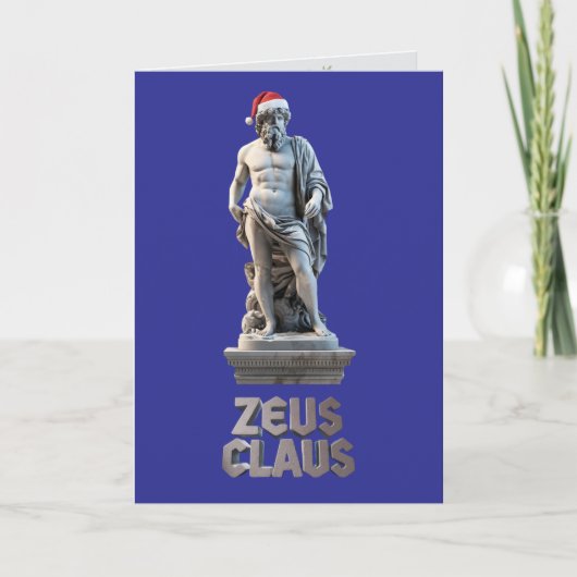 Zeus Claus Folgekarte Feiertagskarte (Vorderseite)