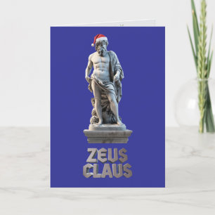 Zeus Claus Weihnachtskarte Feiertagskarte