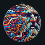 ZEUS DARTSCHEIBE<br><div class="desc">IN DIESEM DESIGN VERSUCHE ICH,  MEINE VERSION VON ZEUS ,  MÄCHTIG ,  FARBLOS ,  VIBRANT ,  IN KONSTANTER BEWEGUNG ZU LEBEN,  ALS EINE MIT ALLEN ZEITEN .</div>