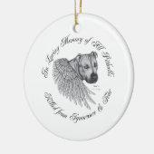 Zeus-Engel Keramik Ornament (Links)