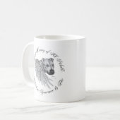 Zeus-Engel "linkshändig " Kaffeetasse (Vorderseite Links)