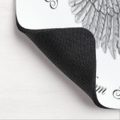 Zeus-Engel mousepad horizontaler Entwurf (Ecke)