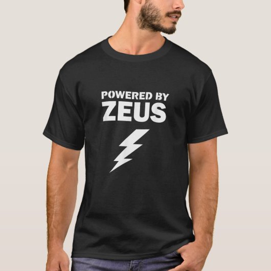 Zeus Funny Halloween Greek God Lazy Halloween Cost T-Shirt (Vorderseite)