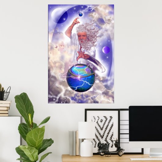 Zeus; Gott der Himmel Poster (Heimbüro)